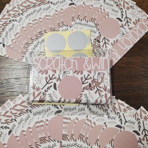 40 Scratch off cards, scratch and win, birthday, shower, party, business